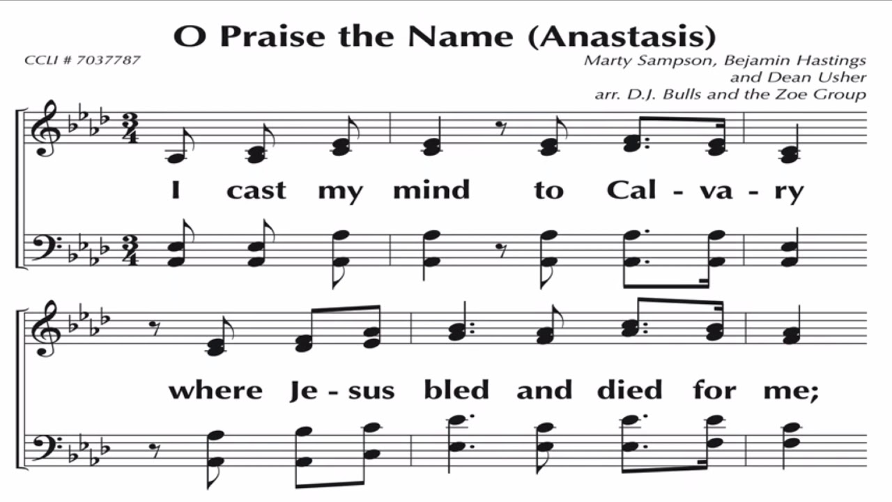 O Praise the Name (Anastasis)