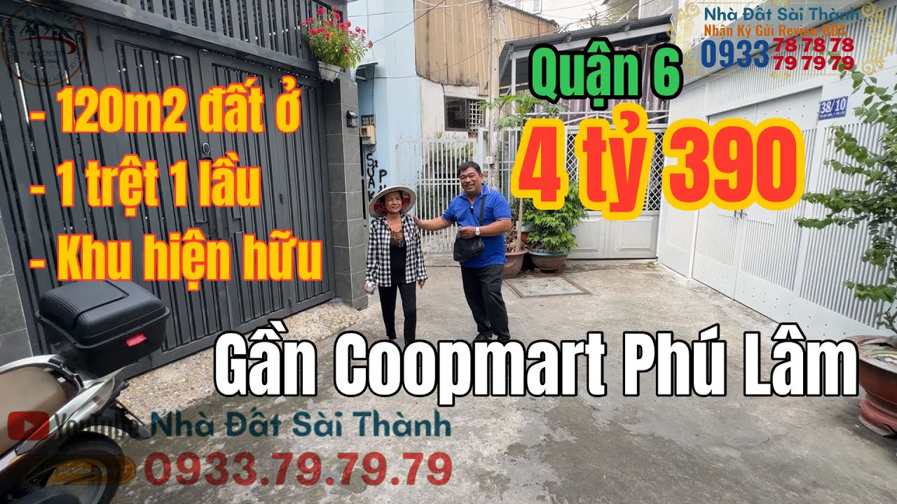 (Đã bán) Quận 6. Cô Hạnh Bán Căn Nhà gần Vòng Xoay Phú Lâm 