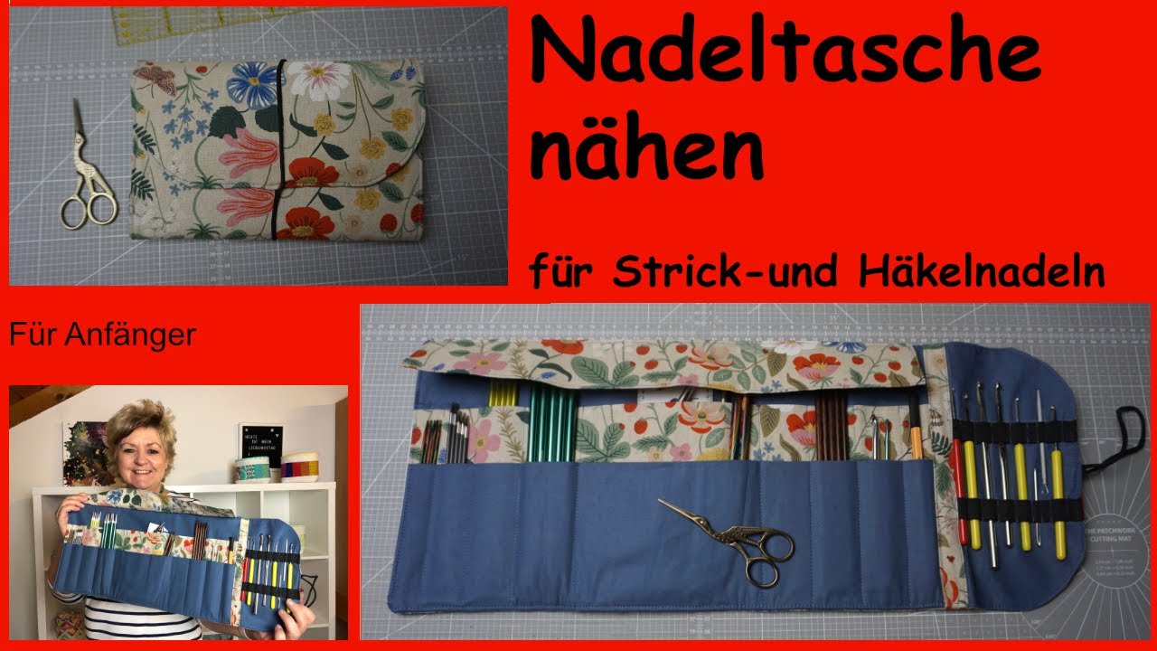 Schöne Tasche für deine Strick-und Häkelnadeln 😊