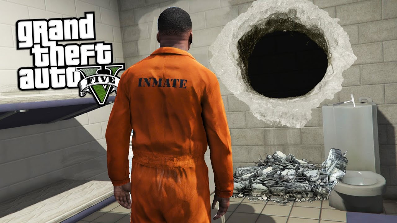 EVASION de la PRISON de GTA 5 !?