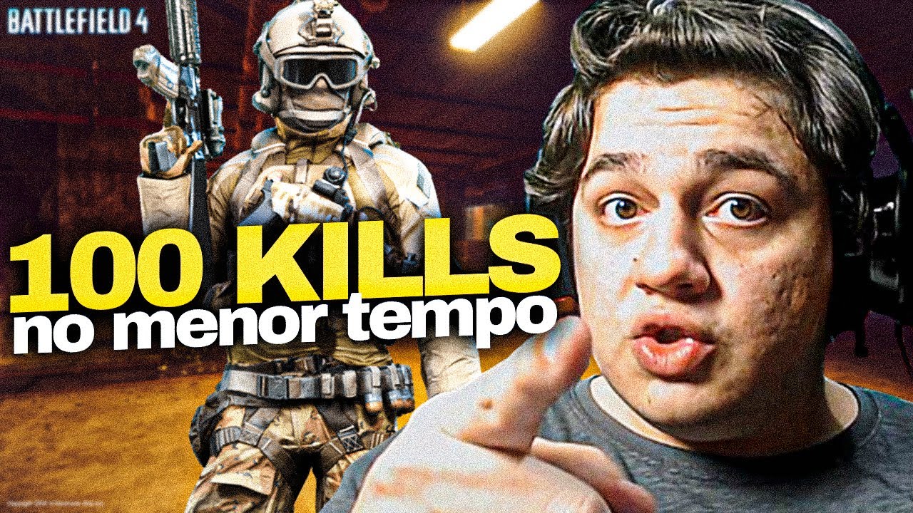 EM BUSCA DE 100 KILLS NO MENOR TEMPO POSSIVEL | Battlefield 4 | BURGÃO CONTRA O RELOGIO