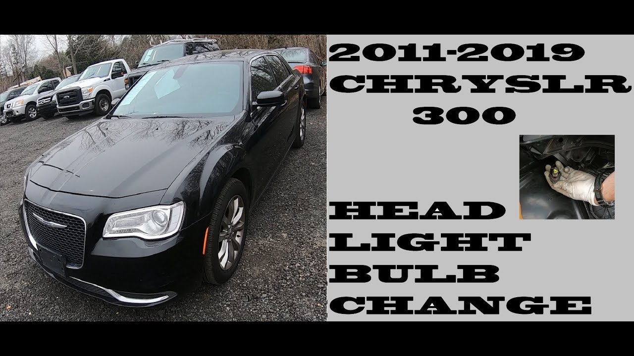 Как заменить лампы в фарах Chrysler 300 2011-2019