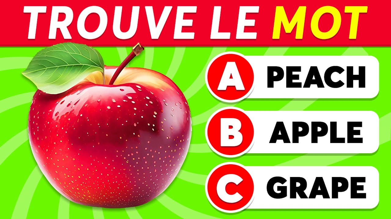 Devine les 100 MOTS en ANGLAIS ✅🧠🎓 | Quiz Vocabulaire Anglais 💂
