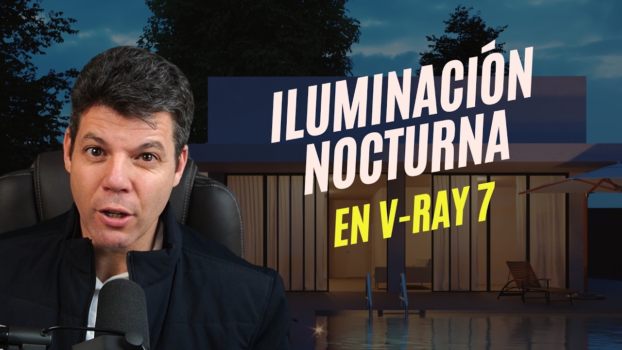 Iluminación Nocturna en V-Ray 7: cómo hacer que tus renders cobren vida