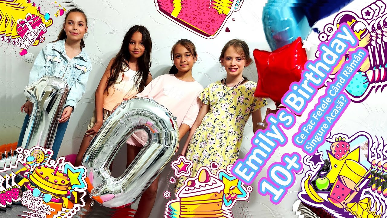 Emily's Birthday 10+ Ce Fac Fetele Când Rămân Singure Acasă? Distracție și Machiaj la Maxim!🏠💄🎉🤭👯‍♀️