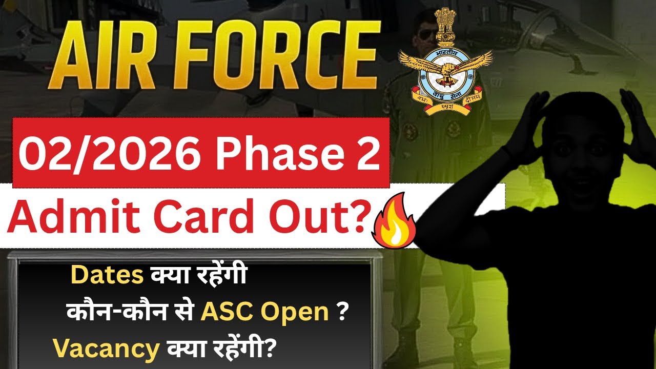 Airforce 2 2026 Phase 2 Kab Hoga? | Date, Process, Admit Card & Documents | Full Guide| defenceverse