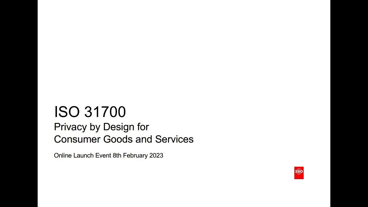 Launch Event of BS ISO 31700 Privacy by Design for Consumer Goods and Service