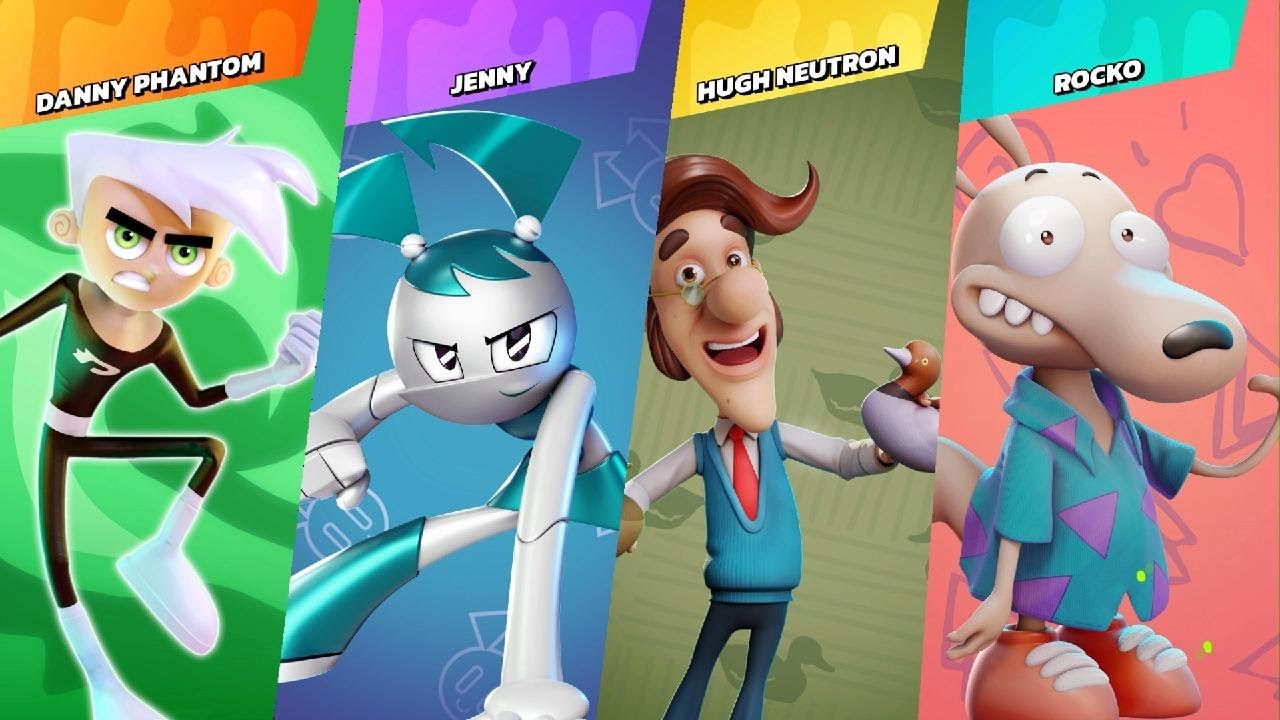1v3 Team Lvl 9 CPUs Danny Phantom Nickelodeon All-Star Brawl