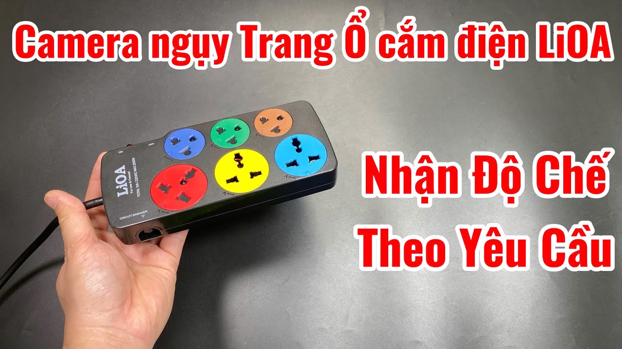 Camera Ổ Cắm Điện LIOA 6 Lỗ Cắm , Quay Phim Chụp Ảnh 4K || Hướng Dẫn Cài Đặt Camera Xem Từ Xa Qua 3G