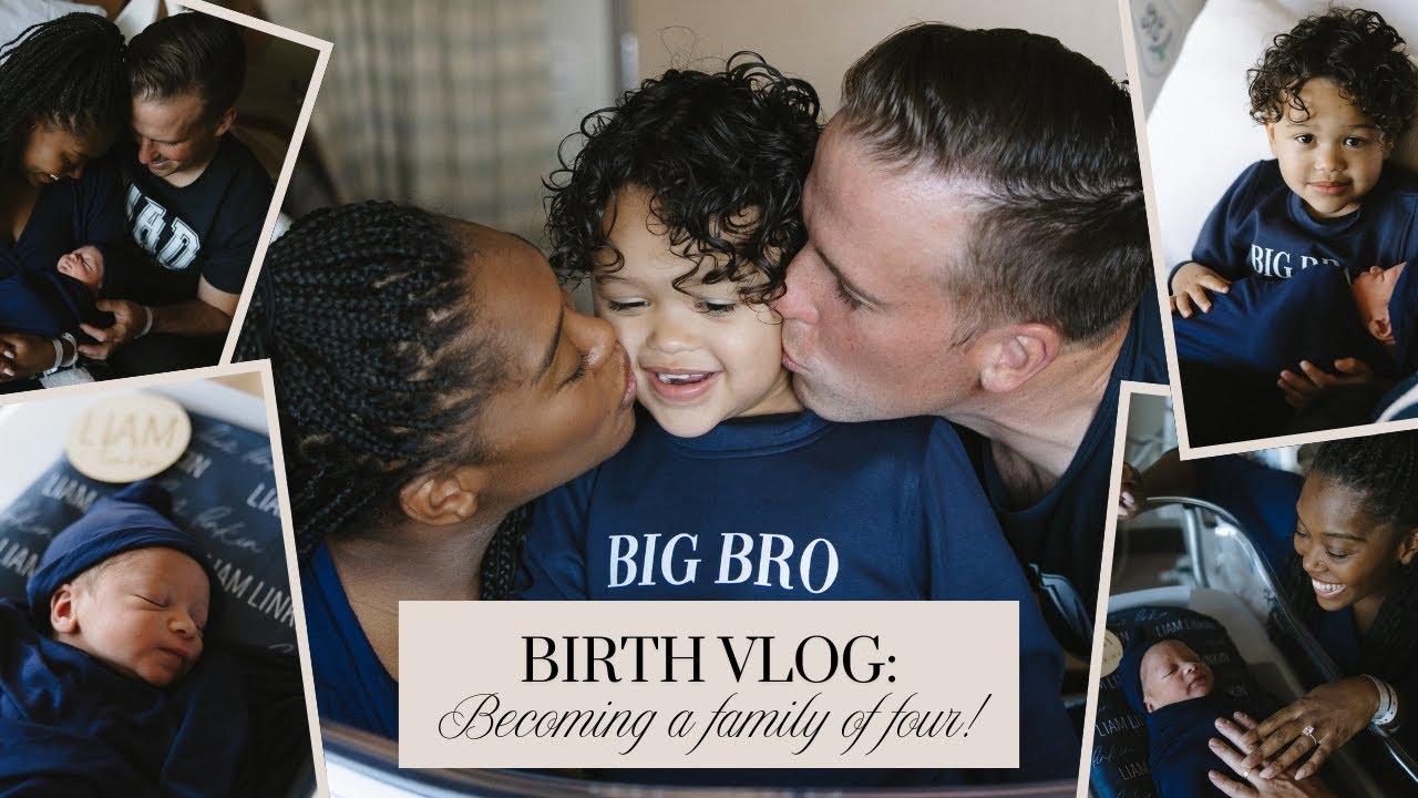 BIRTH VLOG I Becoming a Family of 4 I Positive Induction at 40 weeks pregnant