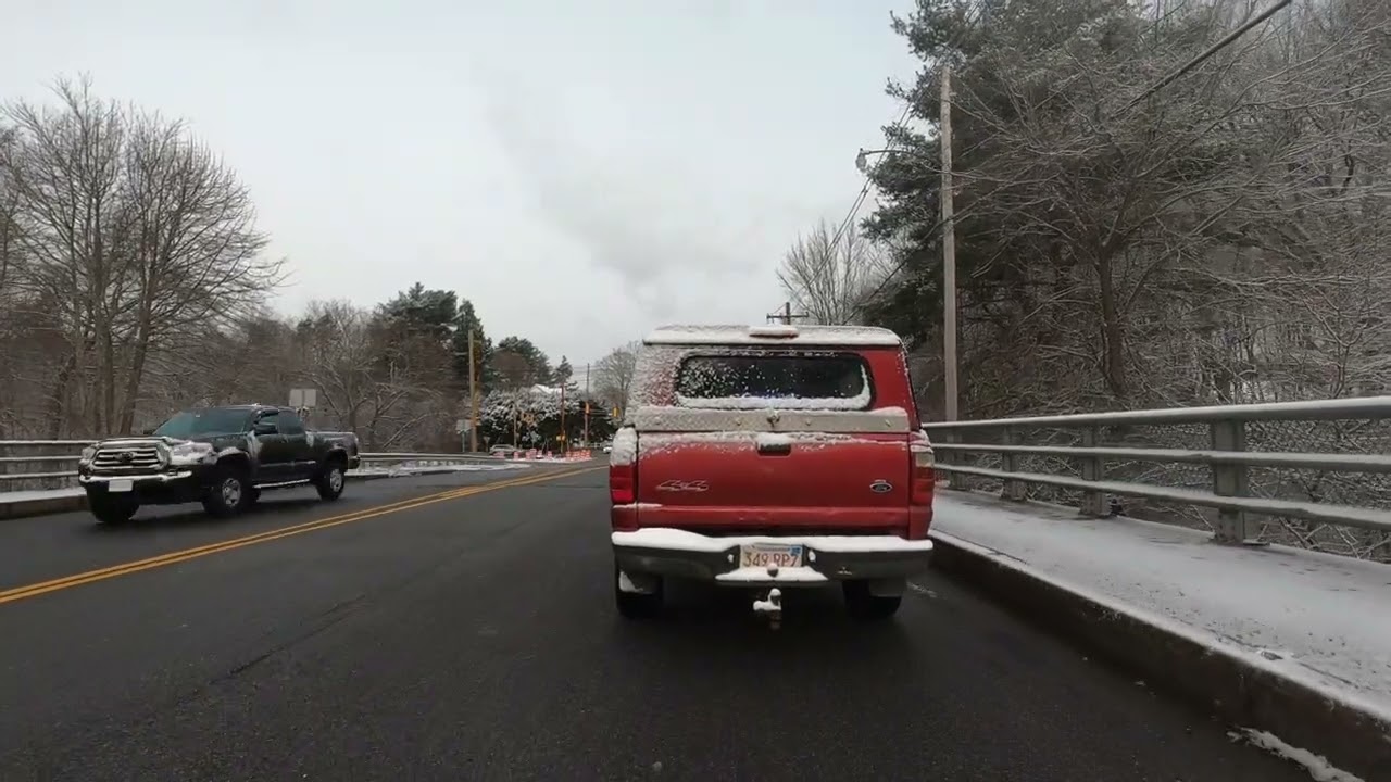 4K30  Post Snow Drive - Taunton / Raynham,  Massachusetts