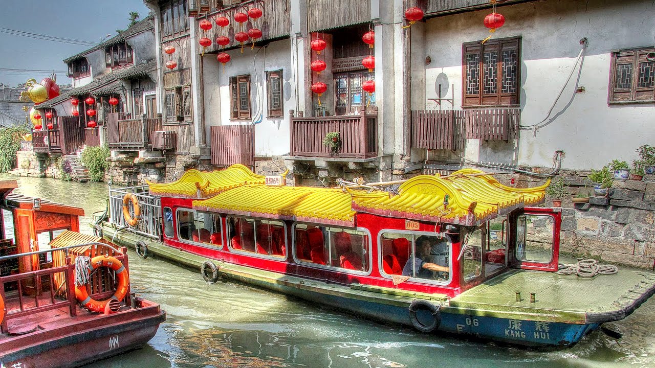 China real: Suzhou -  Bootsfahrt auf dem Kaiserkanal