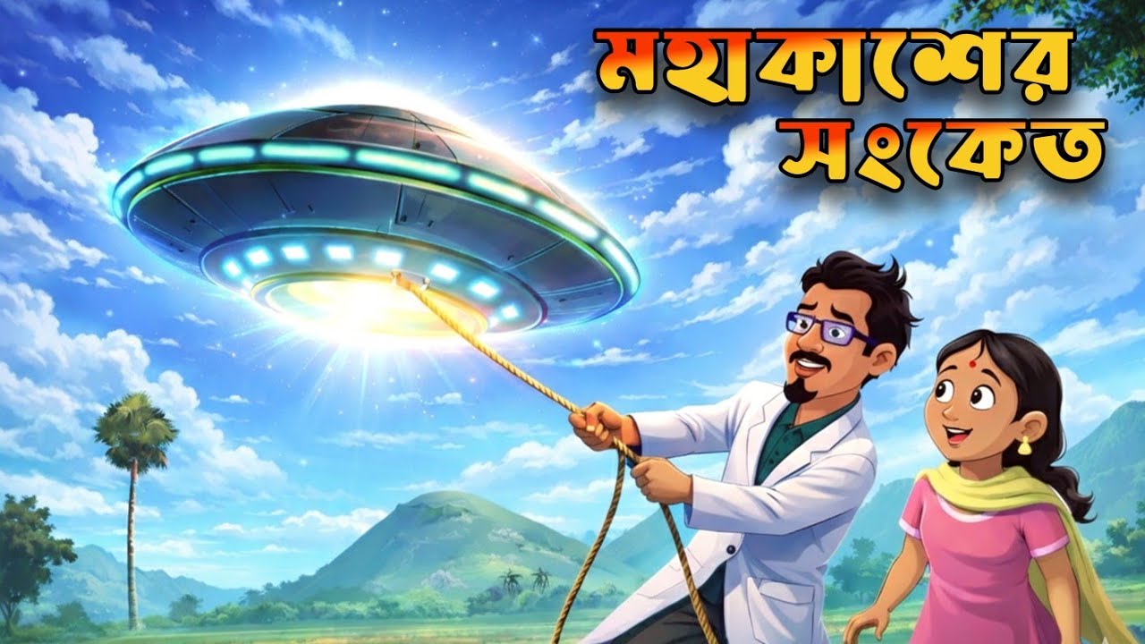 #EP9 মহাকাশের সংকেত । একটি মহাকাশ অভিযান । Bangla science fiction Cartoon । Zapzap Professor 