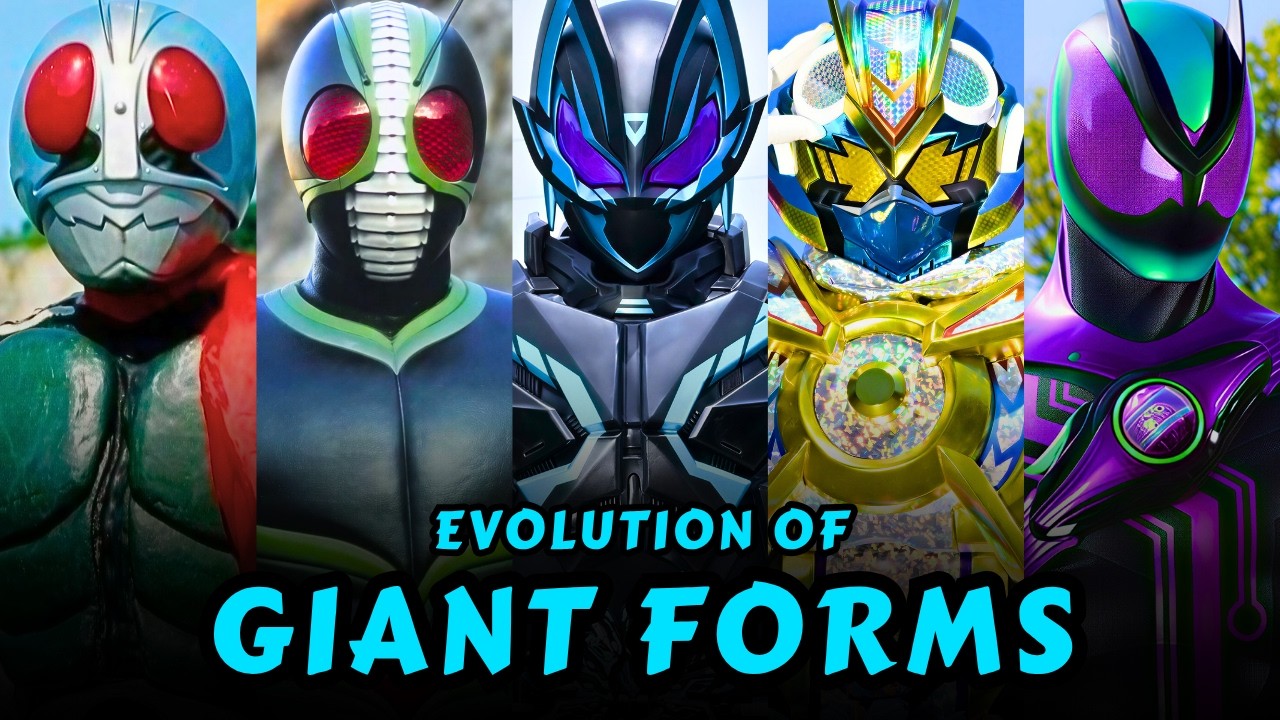Эволюция гигантских форм Камен Райдеров (1993&ndash;2025) | Эволюция Камен Райдеров