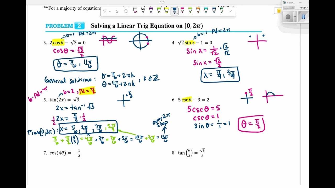 Solving Trigonometric Equations