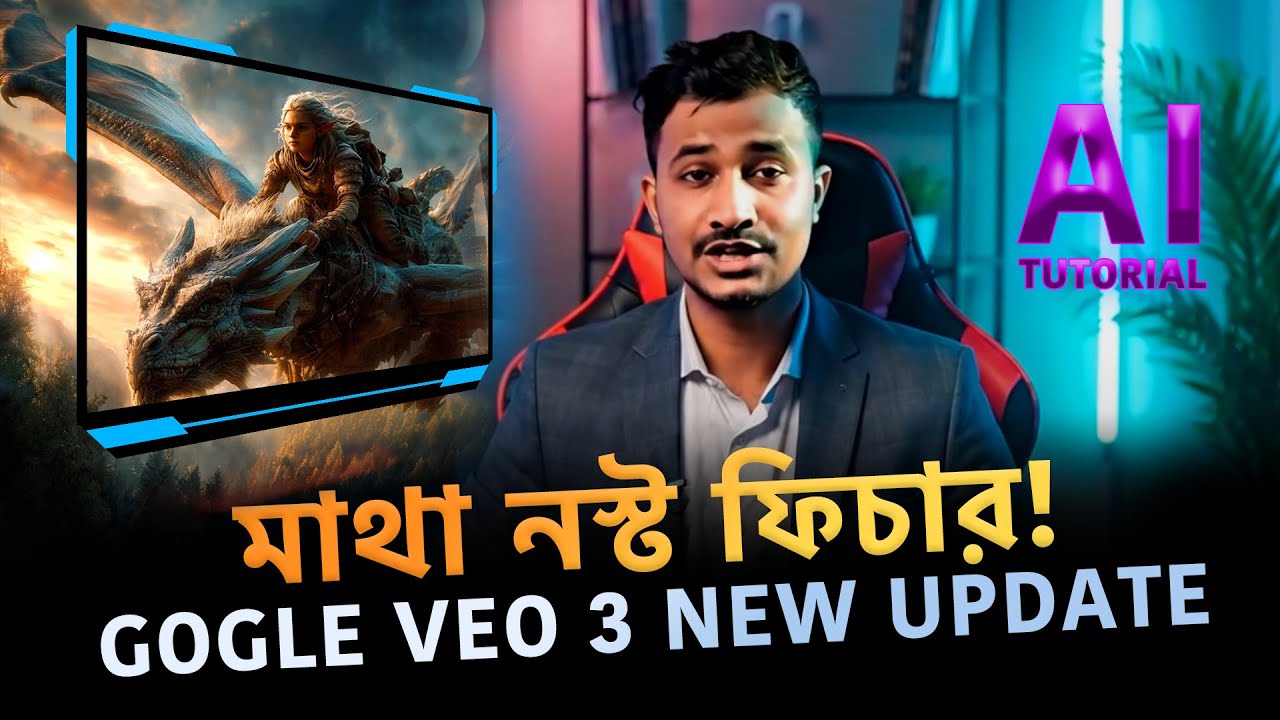 গুগল VEO 3 দিয়ে নিজের কল্পনাকেও হার মানান | Gemini AI Tutorial 2025 | Google AI Studio Bangla
