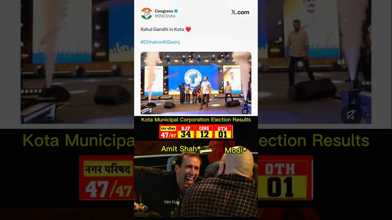 Rahul Gandhi Ko Kota Walon Ne Reject Kar Diya! 🤣🤣 || #funny #rahulgandhi #kota #shorts