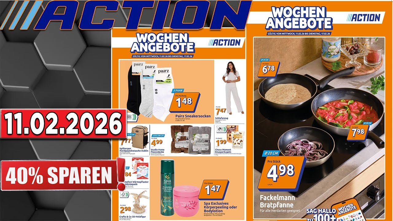 ACTION Prospekt Diese Woche – Gültig von 11.02.2026  Angebote werbung #prospekt #angebote