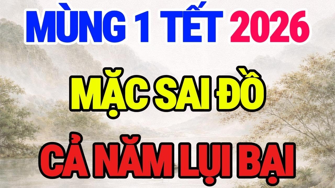 NGÀY MÙNG 1 TẾT, MẶC ĐỒ SAI XUI 12 THÁNG,TIỀN BẠC ĐỌI NÓN RA ĐI!