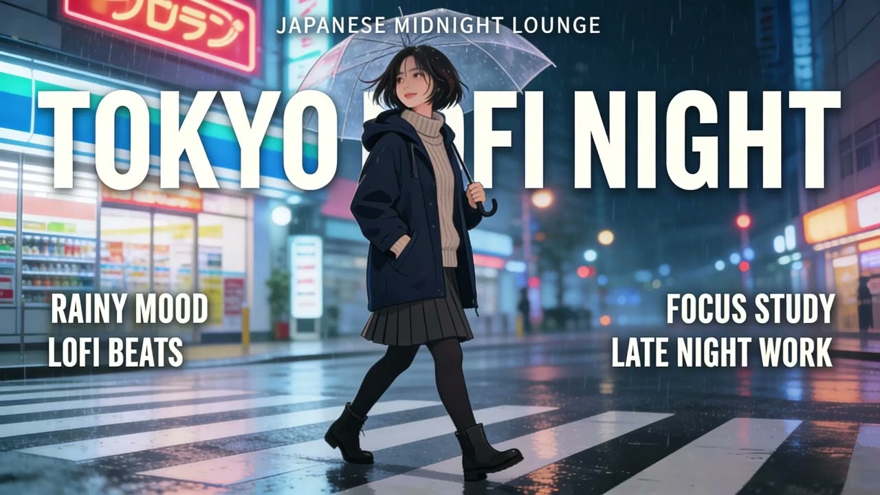 Japanese R&B Rainy Mood🎧 | Nightshift Spark | Midnight Work Session【Playlist】