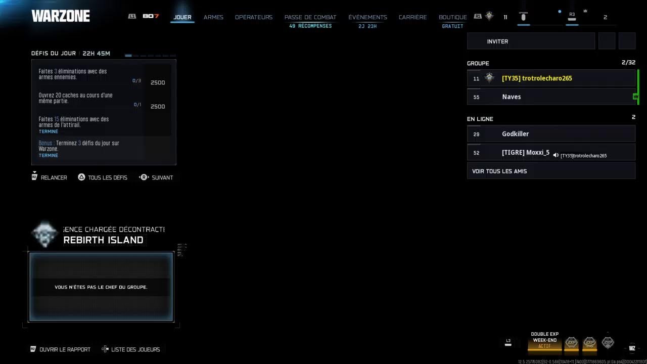 Live WZ je joue avec vous
