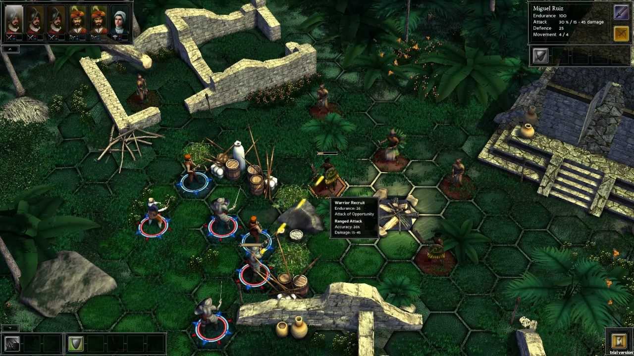 Expeditions: Conquistador Combat Gameplay w/ Commentary - Part 1 of 3