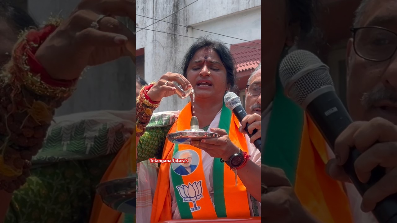 BJP MP Candidate kompella madhavi latha Election Campaign at Old city Gowlipur#madhavilatha #bjp