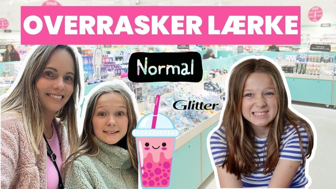 OVERRASKER Lærke med shoppetur🛍️ Normal, H&M, Glitter, Bog & Idé + haul💄🩷