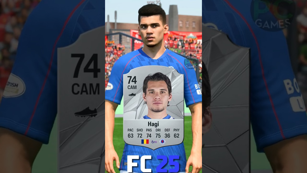 🇷🇴 IANIS HAGI fifa evolution (17-25) #eafc25 #fc25 #fifa #hagi #ianishagi #rangers