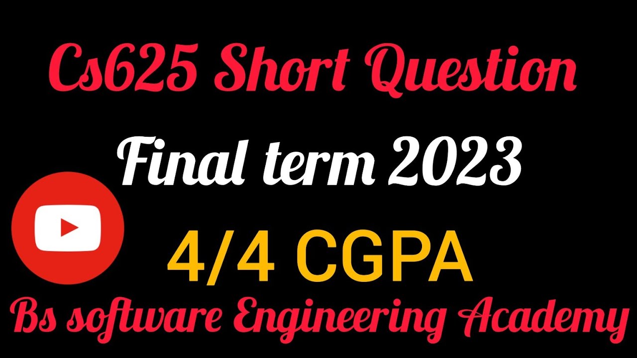 Cs625 Subjective preparation fall 2023 || Cs625 Short question || Sana Ilyas