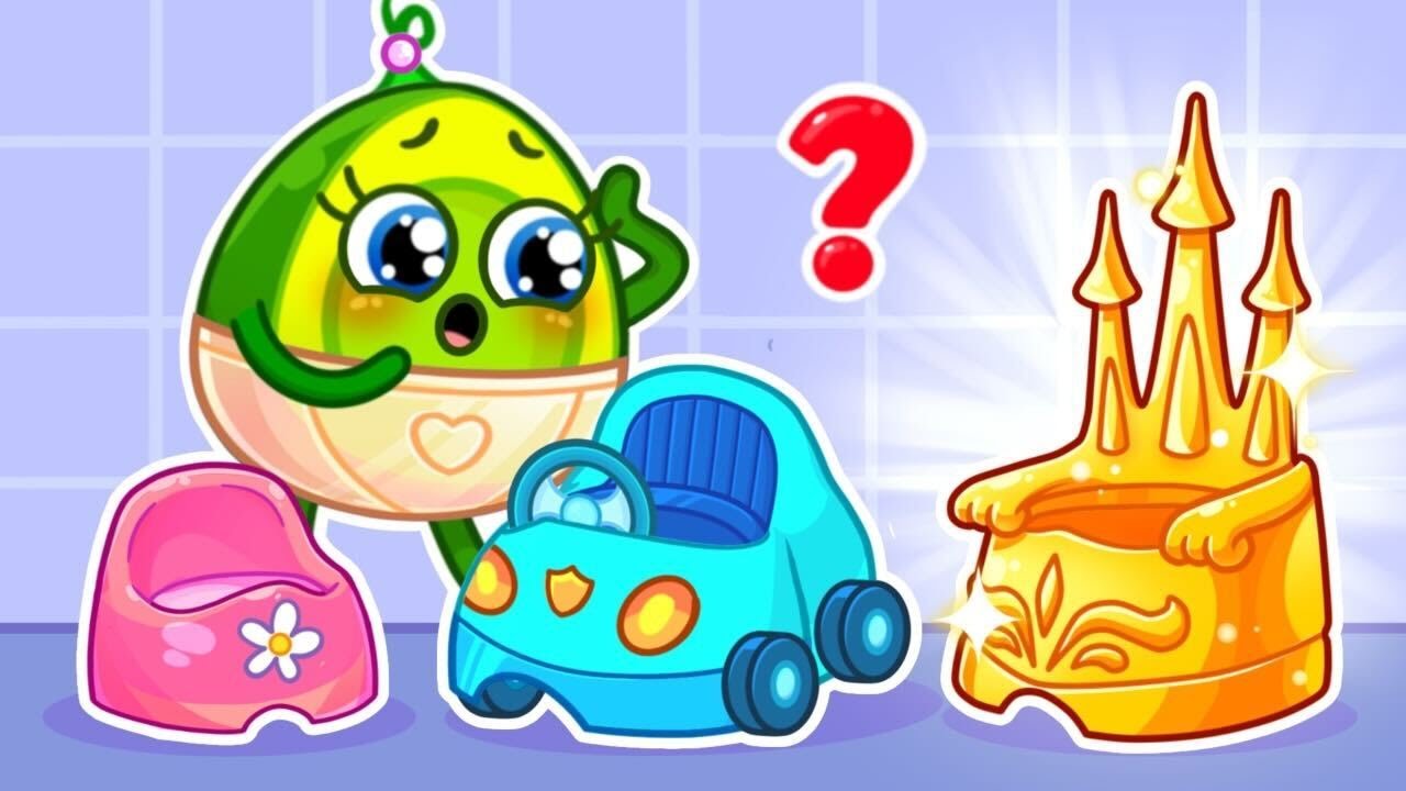 Avocado Baby Goes to the Potty! 🥑🚽 Fun Song for Kids | Happy Habits Hub