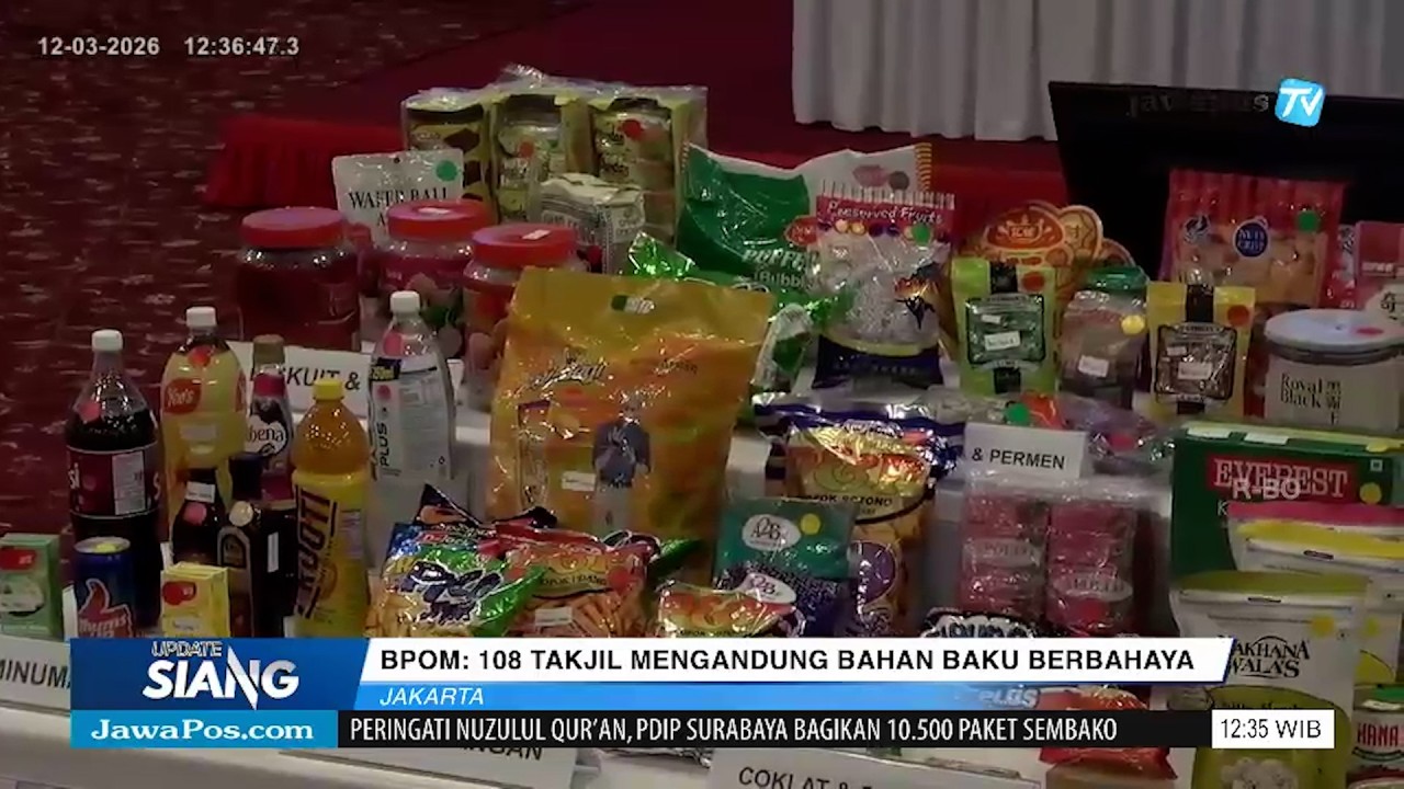 BPOM Temukan 108 Takjil Berbahaya Ditemukan Dari 513 Titik Lokasi