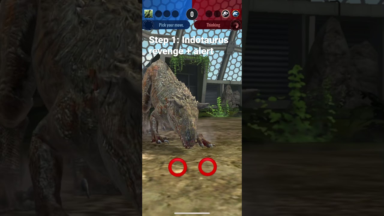 Indotaurus battle showcase - MAXIMUM DAMAGE Jurassic World Alive gameplay