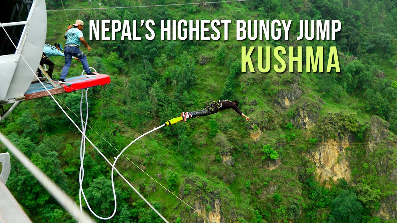 Kushma bungy jump - the highest Bungee in Nepal, the cliff