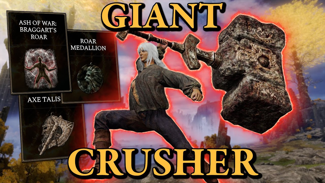 This Thing CRUSHES Elden Ring Bosses! Giant Crusher No Hit Run