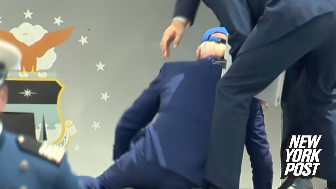 BREAKING: Joe Biden takes hard fall at Air Force Academy commencement ceremony