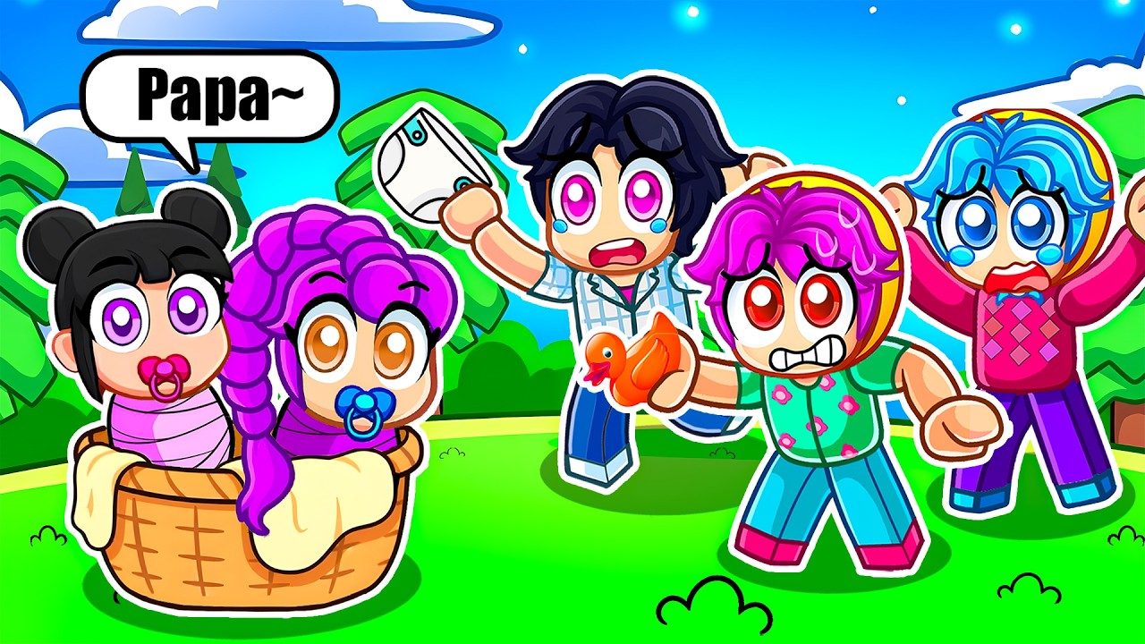 SAJA BOY ADOPTED Abandoned TWINS LEFT In Roblox! KPOP DEMON HUNTERS