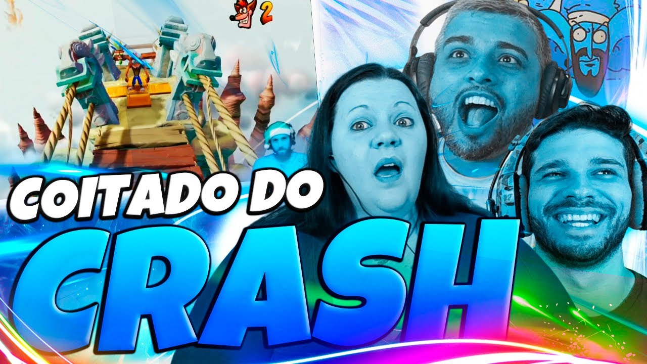 Smzinho 10 Minutos de Rage no Crash | PARTE 2 | GAMES COMEDY.R | Family Reacts