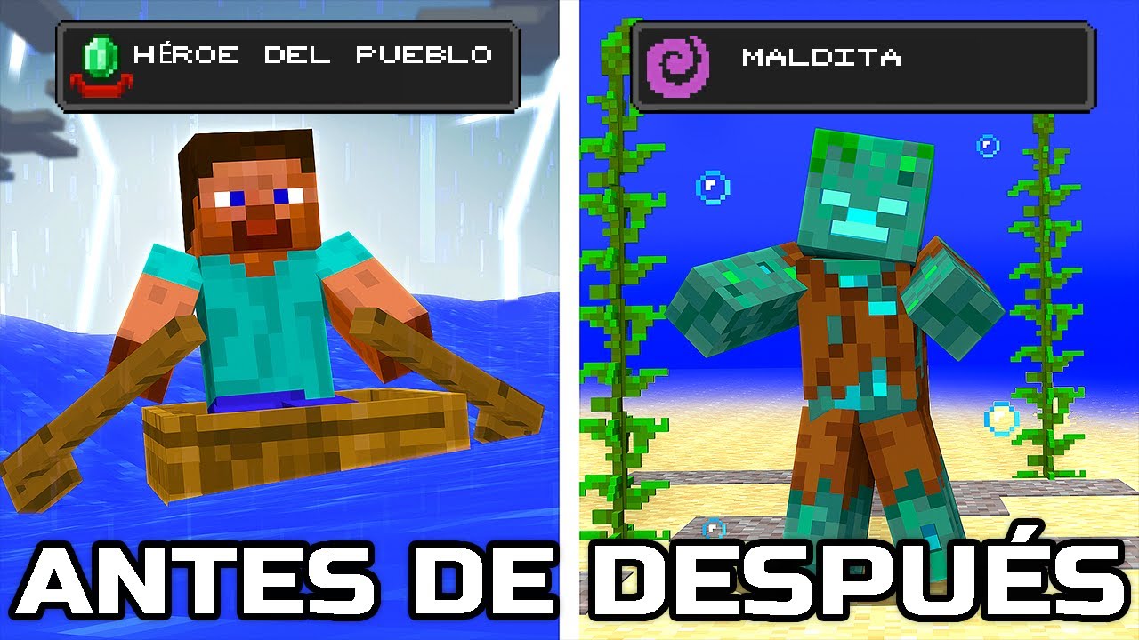 La Historia del primer DROWNED de Minecraft...
