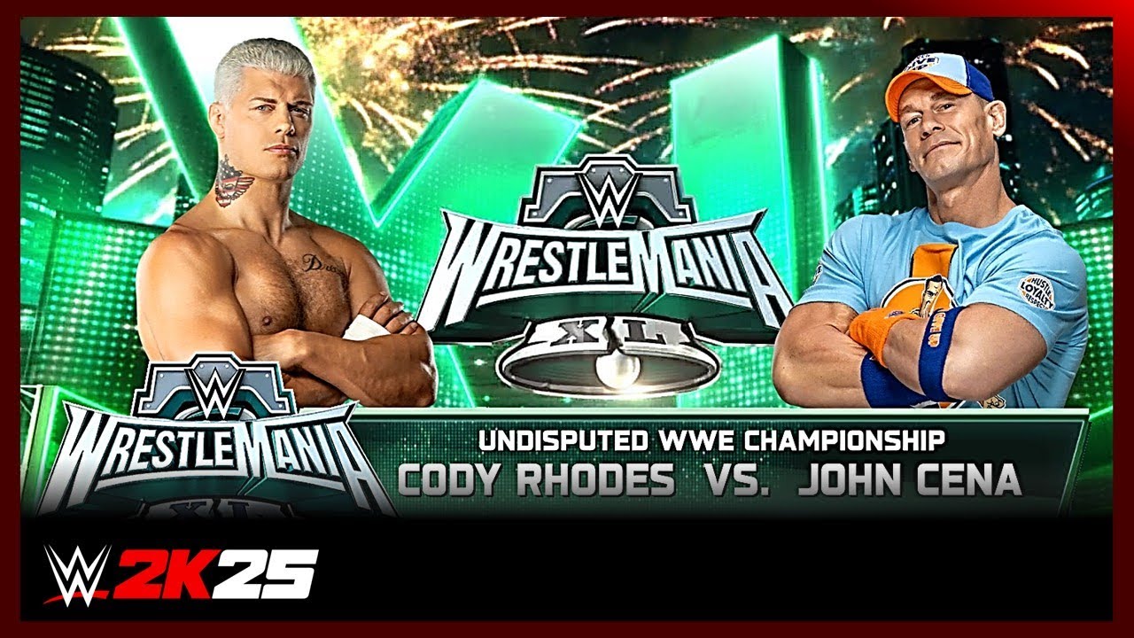 WWE 2K25 | CODY RHODES vs JOHN CENA
