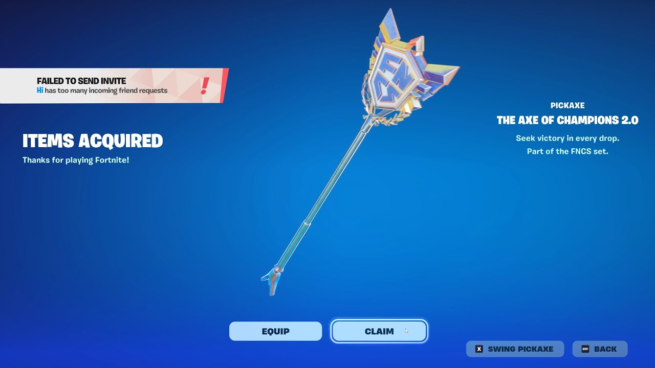 Как ВЫ можете получить кирку FNCS в Fortnite