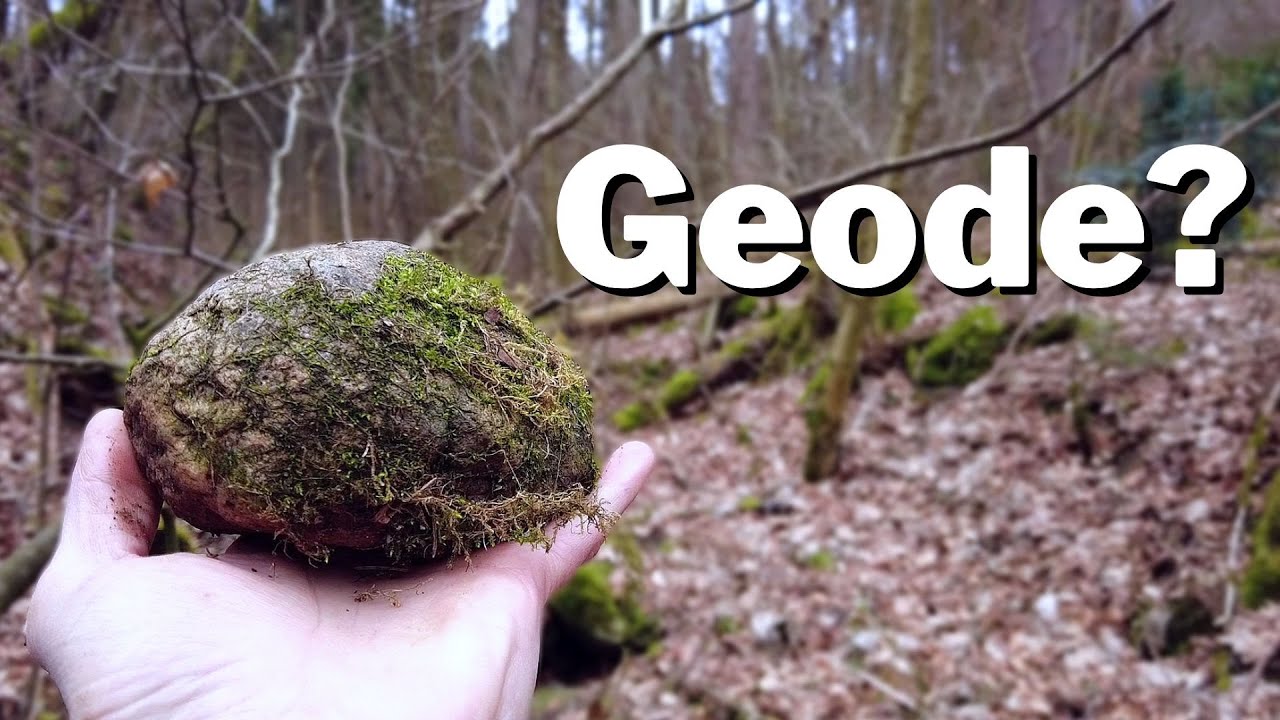 Mineralien Suchen im Bachlauf - Feuersteine und Geoden