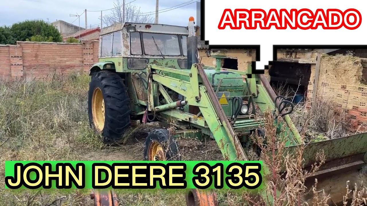 INCREIBLE CÓMO ARRANCA EL JOHN DEERE 3135 ABANDONADO DURANTE 11 AÑOS A LA INTEMPERIE
