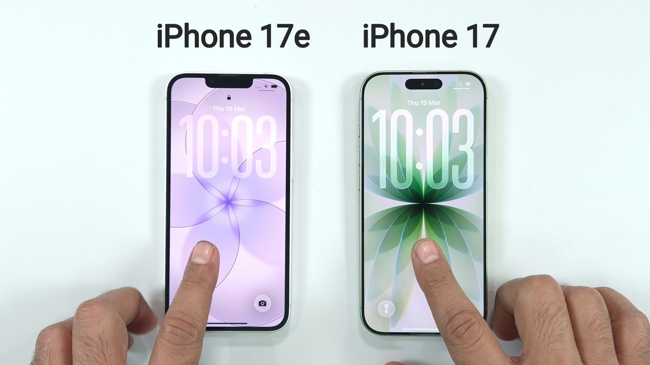 iPhone 17e vs iPhone 17 Speed Test