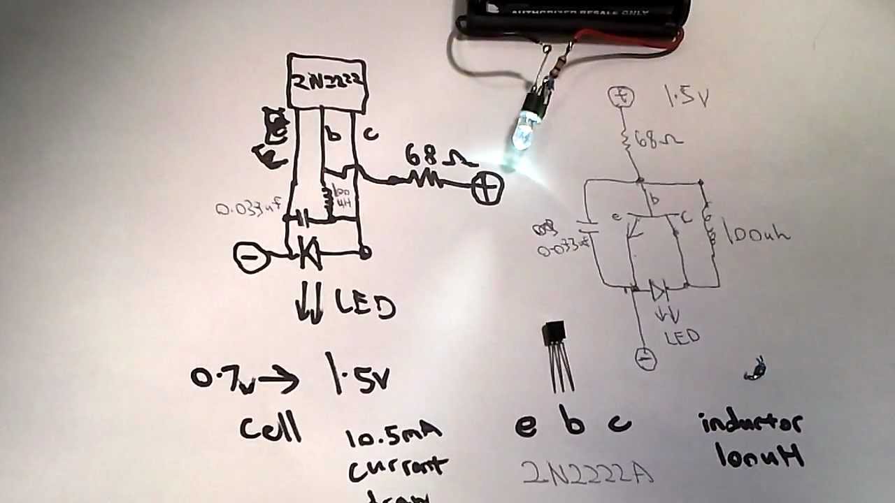 Ultra simple Joule Thief replication with no toroid