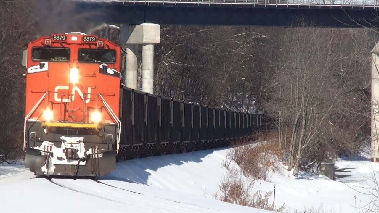Bessemer and Lake Erie Iron Ore train. Southbound. Conneaut OH/Albion PA. January 30, 2026.