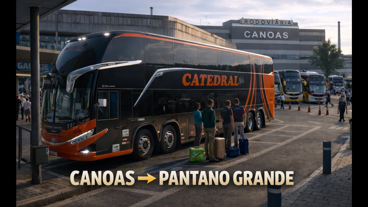 ETS 2 ÔNIBUS ULTRA REALISTA | VIAGEM DE CANOAS (RS) A PANTANO GRANDE (RS)  4K UHD
