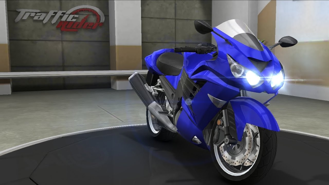 Traffic Rider game ZZF 1400 baik top speed 250