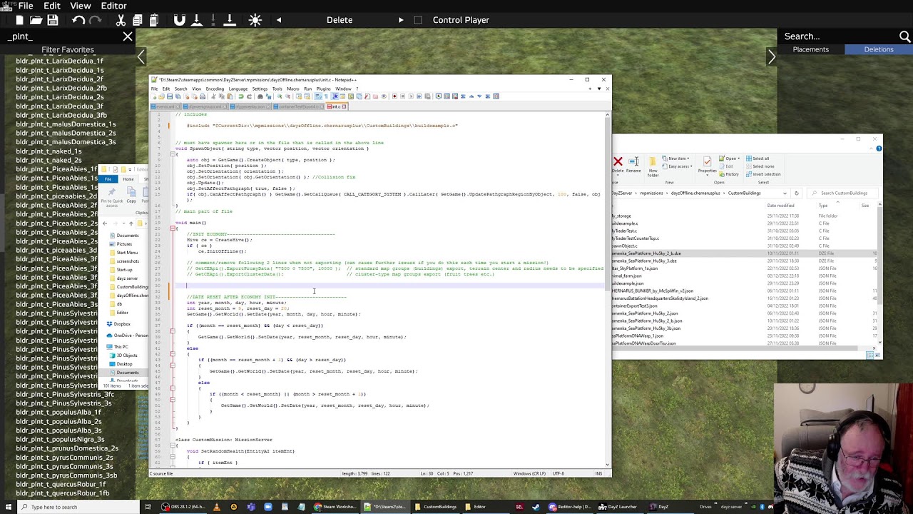 getting your files onto your server - dayz editor formats