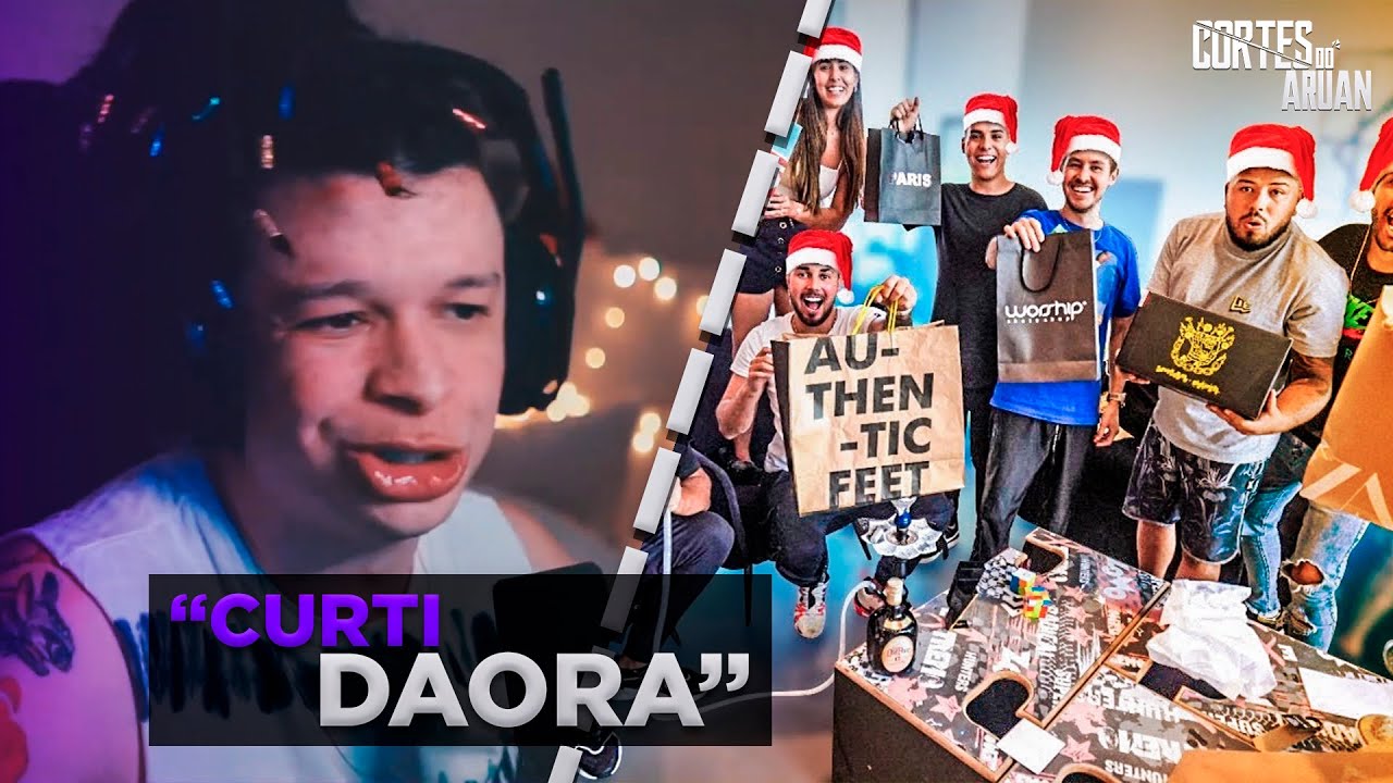 ARUAN REAGE A REVELANDO NOSSO AMIGO SECRETO DE 2021 (THIAGO REIS) - Cortes do Aruan